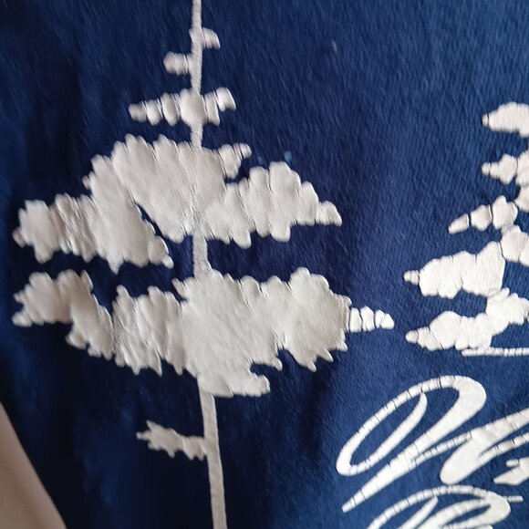 Men's Large Vtg T-Shirt Single Stitch Whistling Pines Inc. Pocket Hanes Beefy-T - Picture 8 of 8